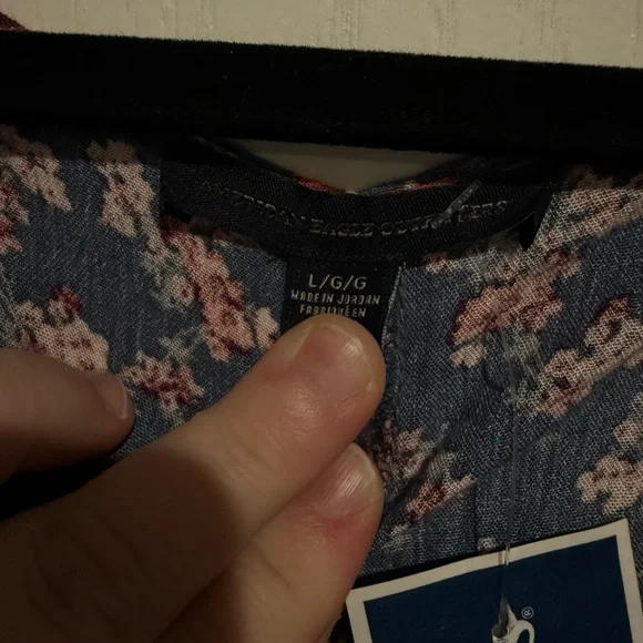 American Eagle Outfitters Blue Floral Midi Dress - Picture 3 of 4